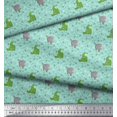 thumbnail image 3 of Soimoi Rayon Fabric Geometric Shapes,Crocodile & Rhinoceros Kids Printed Fabric 1 Yard 42 Inch Wide, 3 of 3