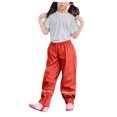 thumbnail image 2 of MIASHUI Pantalon de Pluie pour Enfants Garçons Filles Imperméable Léger Réfléchissant Pantalon de Pluie, Rouge, 10-12 Ans, 2 of 3