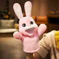 thumbnail image 3 of Eoozwa Mignonne Marionnette à Main Lapin avec Bouche Mobile Jouet Ventriloque pour Performance Jeu de Rôle Interactif Cadeau de Pâques, 3 of 5