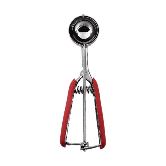 Dual Function Watermelon Slicer Spring Cookie Dough Scoop Stainless Steel Comfort Grip Kitchen Tool