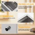 thumbnail image 1 of Kojooin Commercial Stainless Steel Grease Trap with Top Inlet and Filter Cleaning Brush for Kitchen Use, 1 of 7