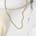 thumbnail image 2 of JeenMata Collier Chaîne Délicat de 16 Pouces - Collier de Mode Minimaliste en Placage Or Jaune, 2 of 6