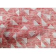 thumbnail image 4 of oneOone Cotton Cambric Medium Pink Fabric Texture & Triangle Geometric Sewing Material Print Fabric By The Yard 56 Inch Wide, 4 of 4