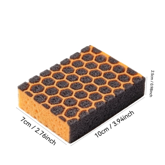 Cleaning Sponge with Abrasive Layer for Removing Rust and Grime from BBQ Grills