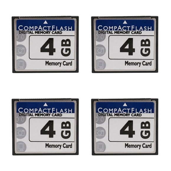 4X Professional 4GB Compact Flash Memory Card(White&Blue),4 x Flash Card,White & Blue