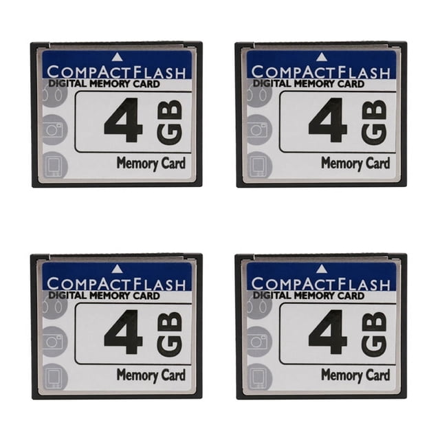 4X Professional 4GB Compact Flash Memory Card(White&Blue),4 x Flash Card,White & Blue