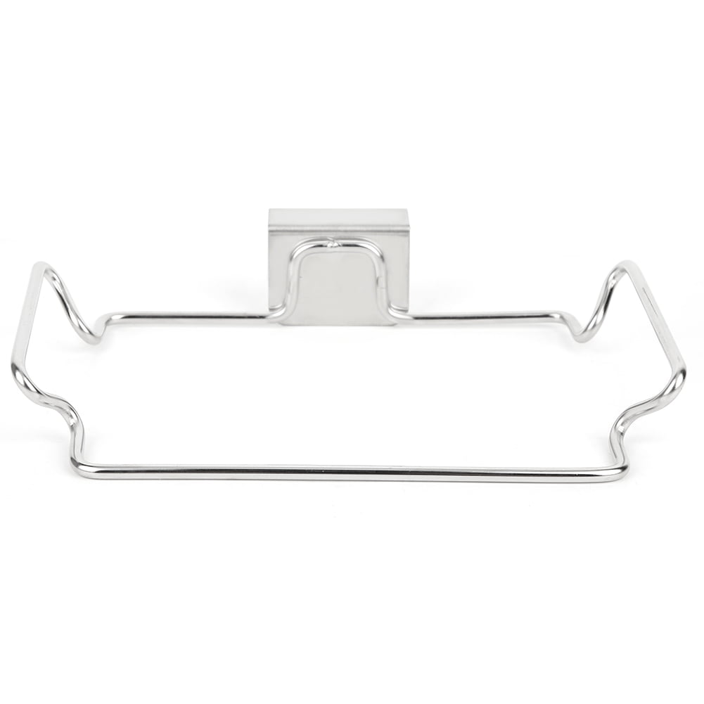 Garbage Bags Bracket,Unique Door Back Garbage Rubbish Bag Rack Stainless Steel Trash Rack High-End Performance