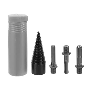 4pcs/set Firewood Chopper Drill Bits Power Tool Drill Bits Splitting Cone Drill