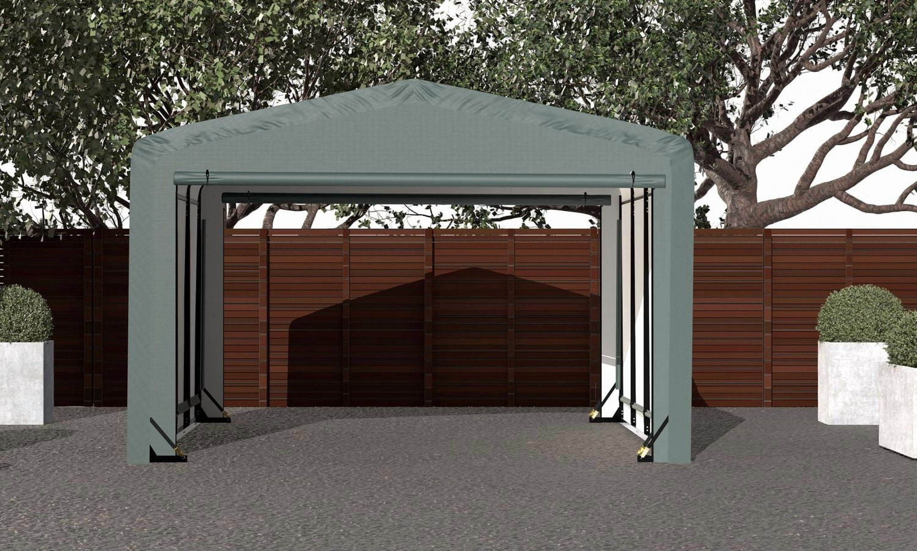 ShelterTube Wind and Snow-Load Rated Garage, 12x18x8 Green