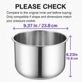 thumbnail image 3 of Stainless Steel Inner Pot 6 Quart Compatible with Instant Pot, 3-Ply Bottom Replacement Pot for 6 Qt Models, Food Grade 304 (18/8), Dishwasher Safe Replacement Parts, No, 3 of 8