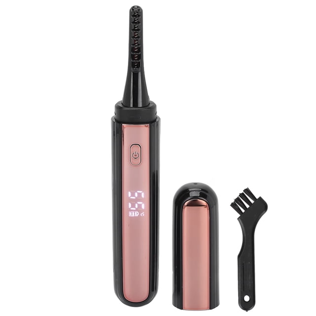 Heated Eyelash Brush, 4 Level Temp Electric Eyelash Curler For Salon For Home Black,White