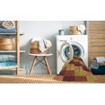 thumbnail image 2 of Ahgly Company Machine Washable Indoor Round Transitional Orange Area Rugs, 4' Round, 2 of 7
