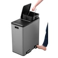 thumbnail image 4 of The Step N' Sort Large Capacity 70 L, 2 Compartment Trash and Recycling Bin, 4 of 6