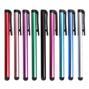 30pcs Stylus créatif stylo capacitif stylo écran tactile stylo d'écriture de la main capacitif pour téléphones tablettes Ordinateurs portables (couleur mixte)