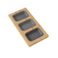 thumbnail image 1 of Azuni 16 3/4" x 8 1/2" Workstation Sink Bamboo Serving Board Set with 3 Collapsible Containers A908, 1 of 10