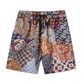 thumbnail image 1 of Men's Beach Shorts Comfortable Loose Fit Quick-Dry Stylish 3D Printed Swimwear for Summer Activities, 1 of 2