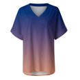 thumbnail image 4 of Birdeem T-Shirt Décontracté Mode Femme Col en V Manches Courtes Ample, 4 of 12
