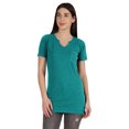 thumbnail image 1 of Inkmeso Long Length Notch Neck Top For Women Basic Cotton Tee Shirt w/ Pocket Patch Legging Top, 1 of 7