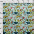 thumbnail image 3 of oneOone Georgette Viscose Light Blue Fabric Kids Craft Projects Decor Fabric Printed By The Yard 42 Inch Wide, 3 of 4
