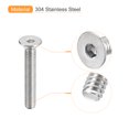 thumbnail image 4 of Unique Bargains 5/16-18x2' Flat Head Socket Cap Screws, 304 Stainless Steel Hex Socket Drive Fasteners Bolts 5Pack, 4 of 5
