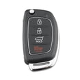 thumbnail image 1 of Jinnoda 4 Button Flip Folding Key Fob Case with Key Blank for Hyundai Tucson Sonata, 1 of 9