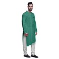 thumbnail image 4 of Atasi Kurta Pyjama Uni pour Hommes à Col Mandarin Kurta Pyjama Ethnique, 4 of 5