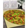 thumbnail image 3 of Ahgly Tapis Rectangulaire Lavable en Machine Intérieur Transitionnel Acajou Brun, 2 Pieds x 3 Pieds, 3 of 7