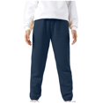 thumbnail image 3 of CHUANK Kids Boys Girls Sweatpants Workout Pants High Waisted Drawstring Trackpants Cinch Bottom Trousers, 3 of 5