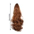 thumbnail image 2 of Fil Long Bouclé à Grosses Vagues Résistant aux Hautes Températures pour Femme, Pince-Perruque Queue de Cheval pour un Style Stylé, 2 of 3