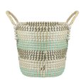 thumbnail image 1 of Northlight Natural Woven Seagrass Basket with Handles - 14", 1 of 5