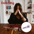 thumbnail image 4 of Amethyst Chakra Dowsing Pendulum Pendant Amethyst Stone Angel Healing Scepter Wicca,Purple Amethyst, 4 of 7