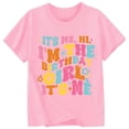 thumbnail image 3 of MEZZALL T-Shirt Décontracté à Lettres pour Tout-Petites Filles, Col Rond, Manches Courtes, T-Shirts Colorés, Hauts Tee, 6-7 Ans, 3 of 3