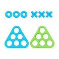 thumbnail image 2 of Jeu d'Eau Triangulaire Gonflable avec 6 Trous pour Piscine, 2 of 6