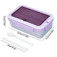 thumbnail image 3 of Up to 50% off ! TopLLC Divided Lunch Box, Microwave Heated Plastic Lunch Box, Microwave Oven Student Meal Box Office Worker Portable Tableware Meal Box on Clearance, 3 of 3