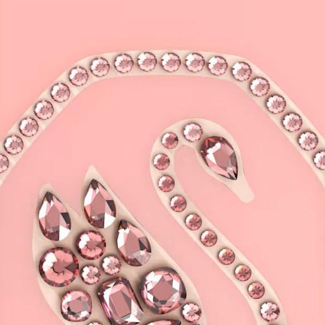 Swarovski Étui pour Téléphone Intelligent Swan Iphone 13 Pro Max Rose Pâle