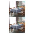 thumbnail image 3 of Baohd Durable And Easy To Wash Tablecloth With Vintage Style Rectangular Table Tablecloth Cotton Dining Tablecloth Table Cover gray 90*90CM 2Set, 3 of 6