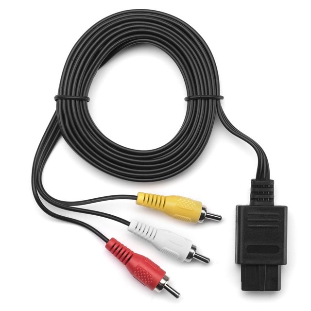 HLONK New AV Audio Video Adapter Cable Cord for SNES Super NES Nintendo N64 Game Cube