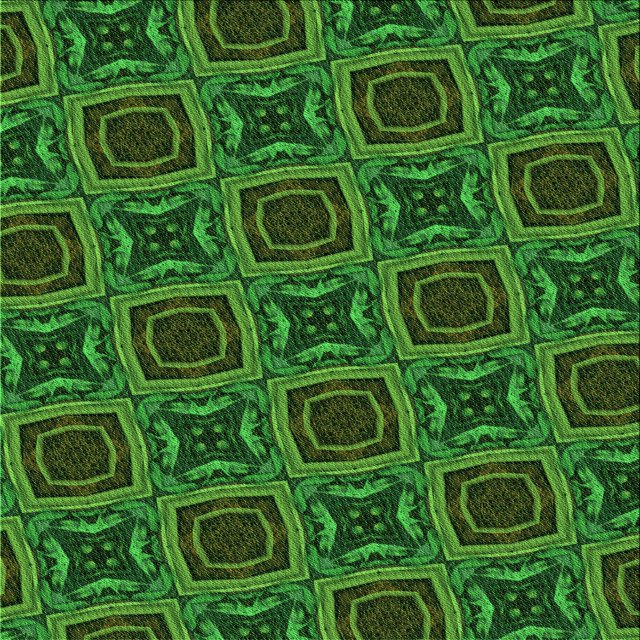 Ahgly Company Machine Washable Indoor Square Transitional Dark Forest Green Area Rugs, 6' Square