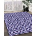 thumbnail image 3 of Ahgly Company Tapis de Zone Rond d'Intérieur Lavable à la Machine, Transitionnel, Violet Mimosa Violet, 8 Pieds Rond, 3 of 7