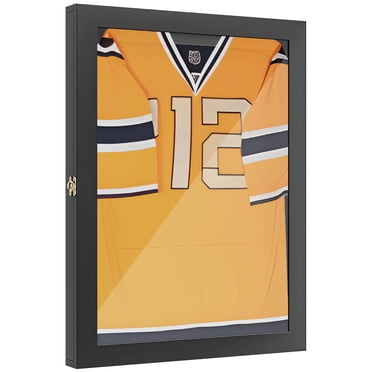 HOMCOM Présentoir de Maillot avec Cadre, Boîte d'Ombre en Acrylique pour Chandail de Sport Baseball