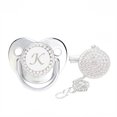 thumbnail image 1 of XZNGL Baby Pacifier 26 Letter Name Initial Clip Silicone Infant Nipple Bling Newborn Pacifier, 1 of 9