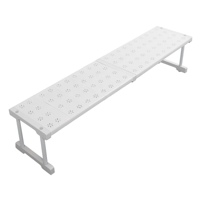 Expandable Closet Shelf Organizer Adjustable Metal Pantry Storage Shelves Organizer