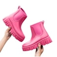 thumbnail image 3 of LOVZFMLL Bottes pour Femmes Bottines à la Cheville Bout Rond Imperméables Talon Bas Épais Bottes de Pluie Printemps Automne Mode Chaussures Décontractées, 3 of 5
