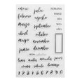 thumbnail image 1 of Techinal Spanish Dates Silicone Clear Seal Stamp DIY Scrapbooking Embossing Photo Album Decorative Paper Card Craft Art Handmade Gift, 1 of 8