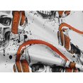 thumbnail image 4 of oneOone Rayon Orange Fabric Skull Sewing Material Print Fabric By The Yard 56 Inch Wide, 4 of 5