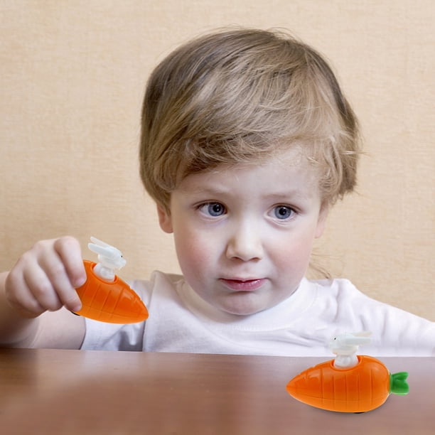 Lot De 10 Lapins à Remonter Avec Carotte – Jouet Voiture Pâques – ABS Sûr – Cadeau Enfant Dès 3 Ans