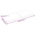 thumbnail image 2 of vidaXL Table Top Light Brown 140x60x(2-4)cm Treated Solid Wood Live Edge, 2 of 7