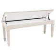 thumbnail image 2 of Signature Design by Ashley Skempton Banc de Rangement Style Ferme, Blanc et Brun Pâle, 2 of 2