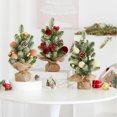 thumbnail image 1 of Boovnll Mini Christmas Tree, 14" Realistic Artificial Berries Pinecones Small Xmas Tree Ornaments & Presents Christmas Tree for Holiday Tabletop, Centerpieces, Party Decor, Christmas Decorations, 1 of 7