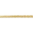 thumbnail image 3 of 14k Yellow Gold 18 Inch 4mm Byzantine Link Chain Necklace Pendant Charm, 3 of 9